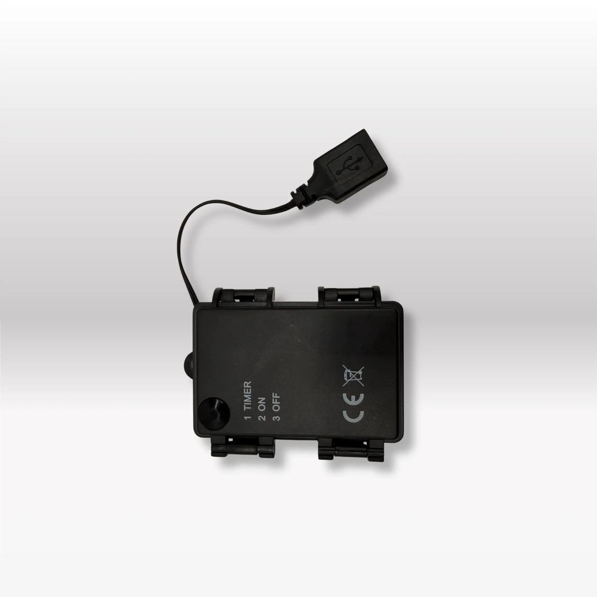 Krippenzubehör Batteriebox 3x AA ON/OFF/TIMER +5-fach Verteiler USB