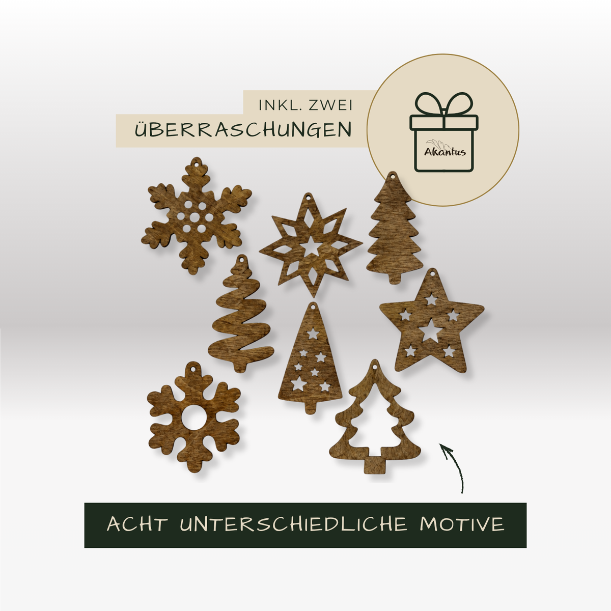 Akantus Adventskalender: HolzLIEBE braun 2026