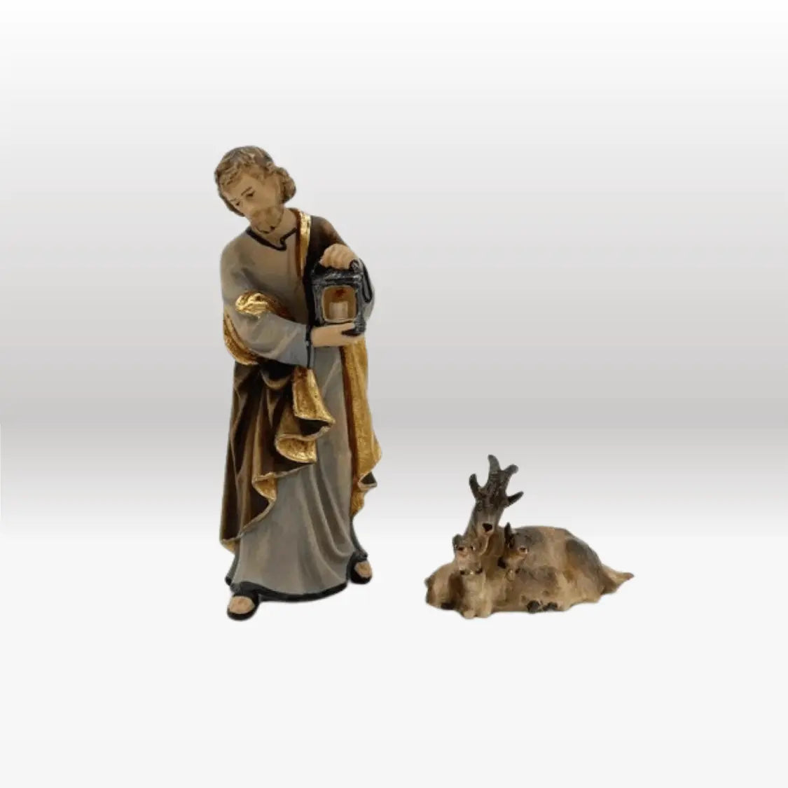 Ziege liegend mit Zicklein von Kostner-2