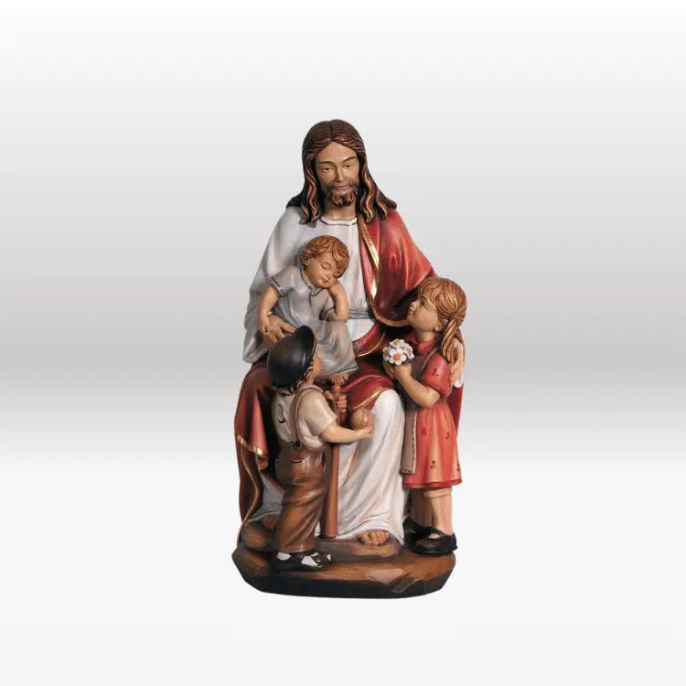 Jesus mit den Kindern bemalt