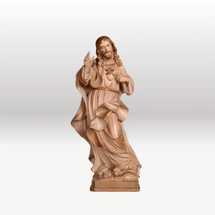 Herz Jesu barock 3-fach gebeizt