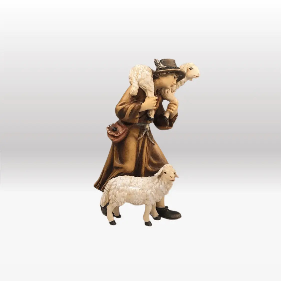 Hirte mit zwei Schafen von Kostner-2