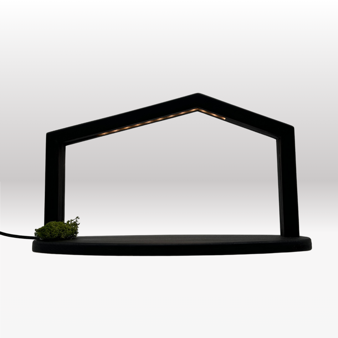 Adventskalender Nr. 2: von Akantus natur mit Stall "Akantus Design"schwarz