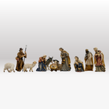 Krippenfiguren Set mit Stall Tradition 11 Figuren von Kostner