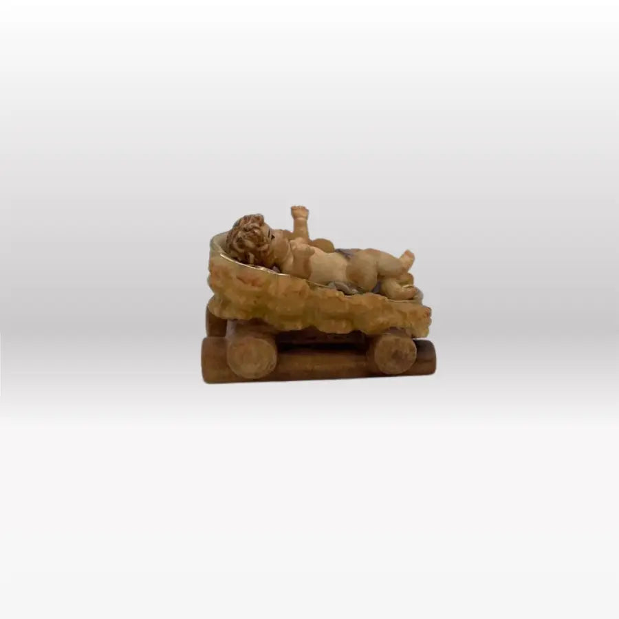 Jesuskind mit Wiege von Heimatkrippe-2