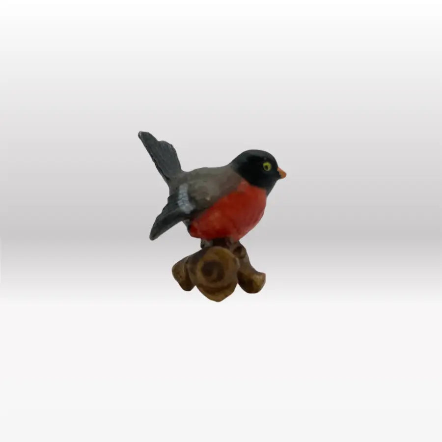 Vogel auf Ast (rot/gelb) von Heimatkrippe-2