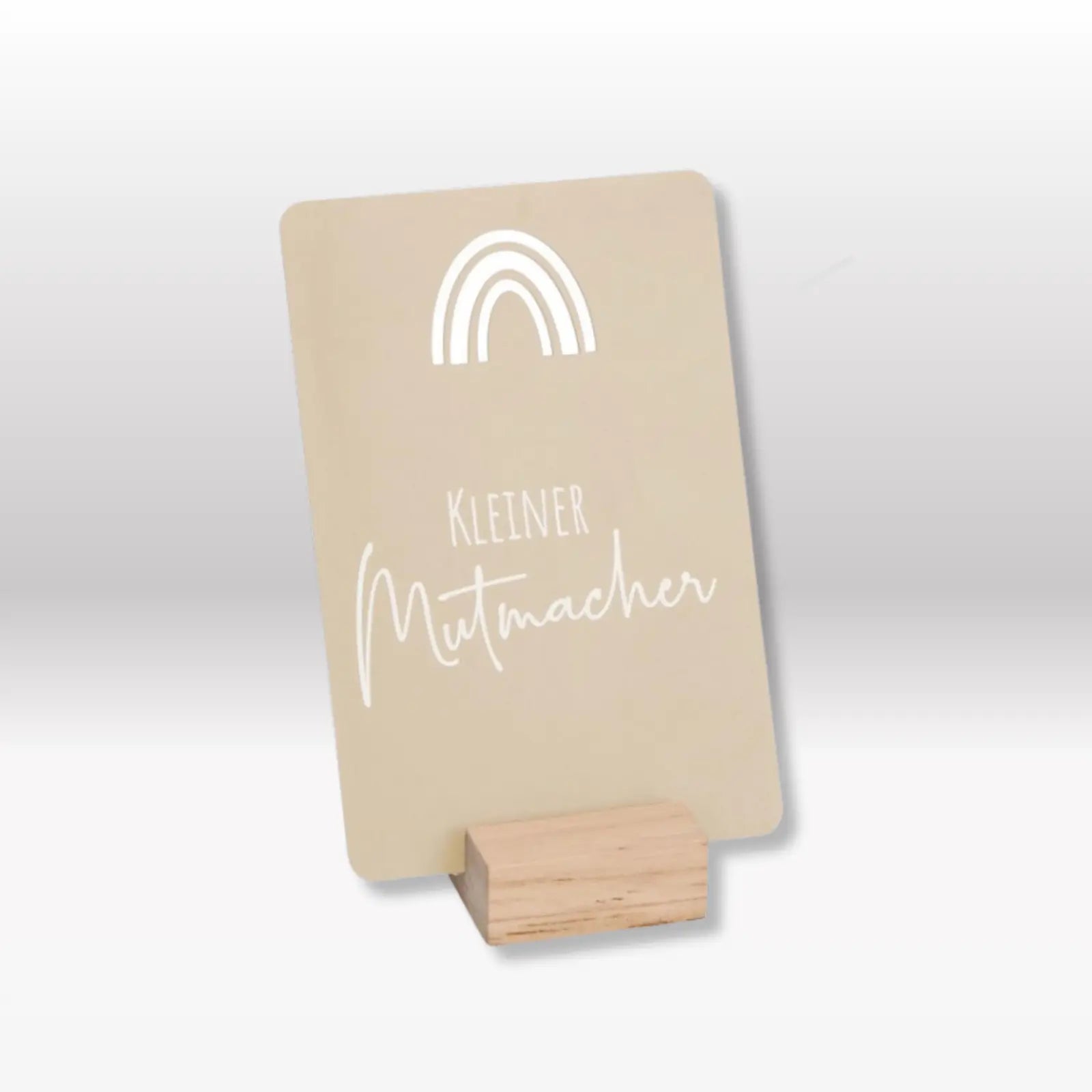 Metalltafel "Kleiner Mutmacher"