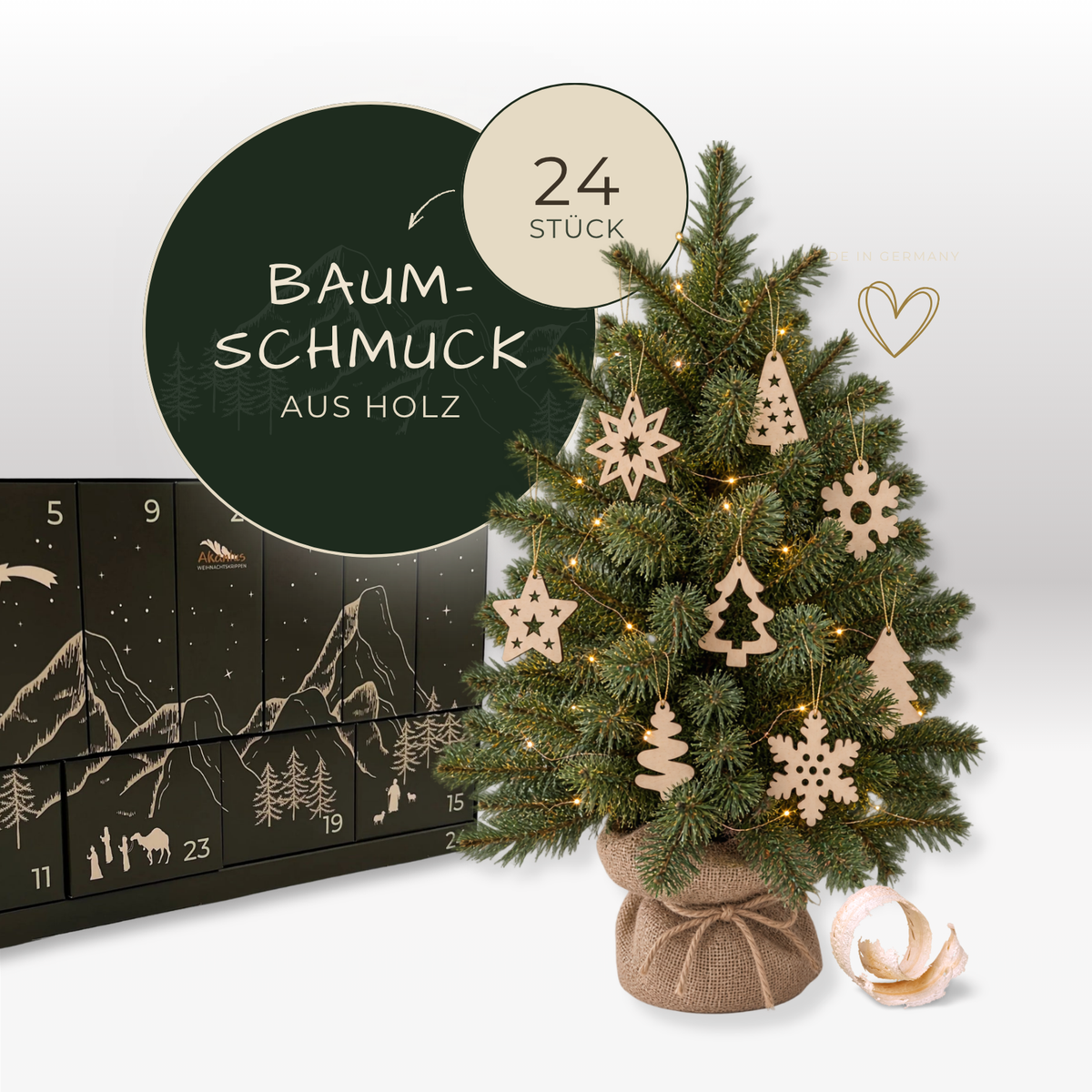 Akantus Adventskalender: HolzLIEBE natur 2026
