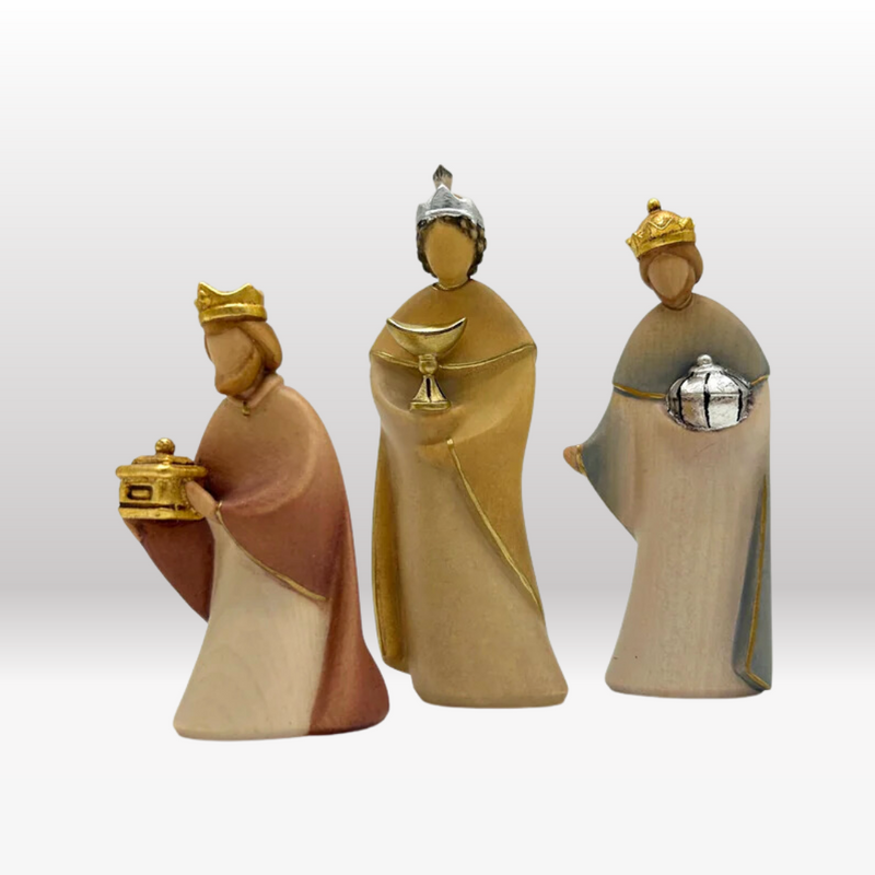 Heiligen drei Könige Krippenfiguren von Leonardo bemalt