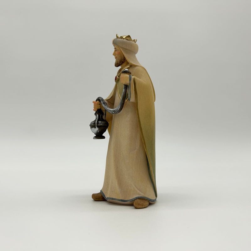 König weiß Krippenfigur von Licht