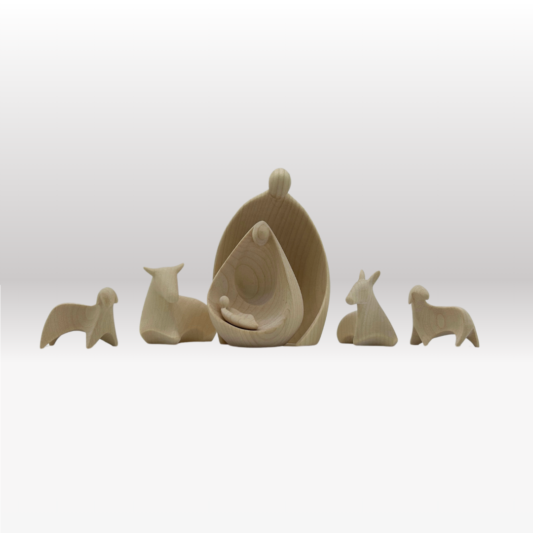 Krippenfiguren Set ohne Stall 6 Figuren von Ambiente Design