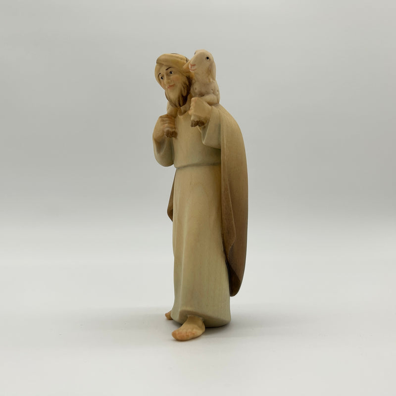 Hirte mit Schaf auf der Schulter Krippenfigur von Licht