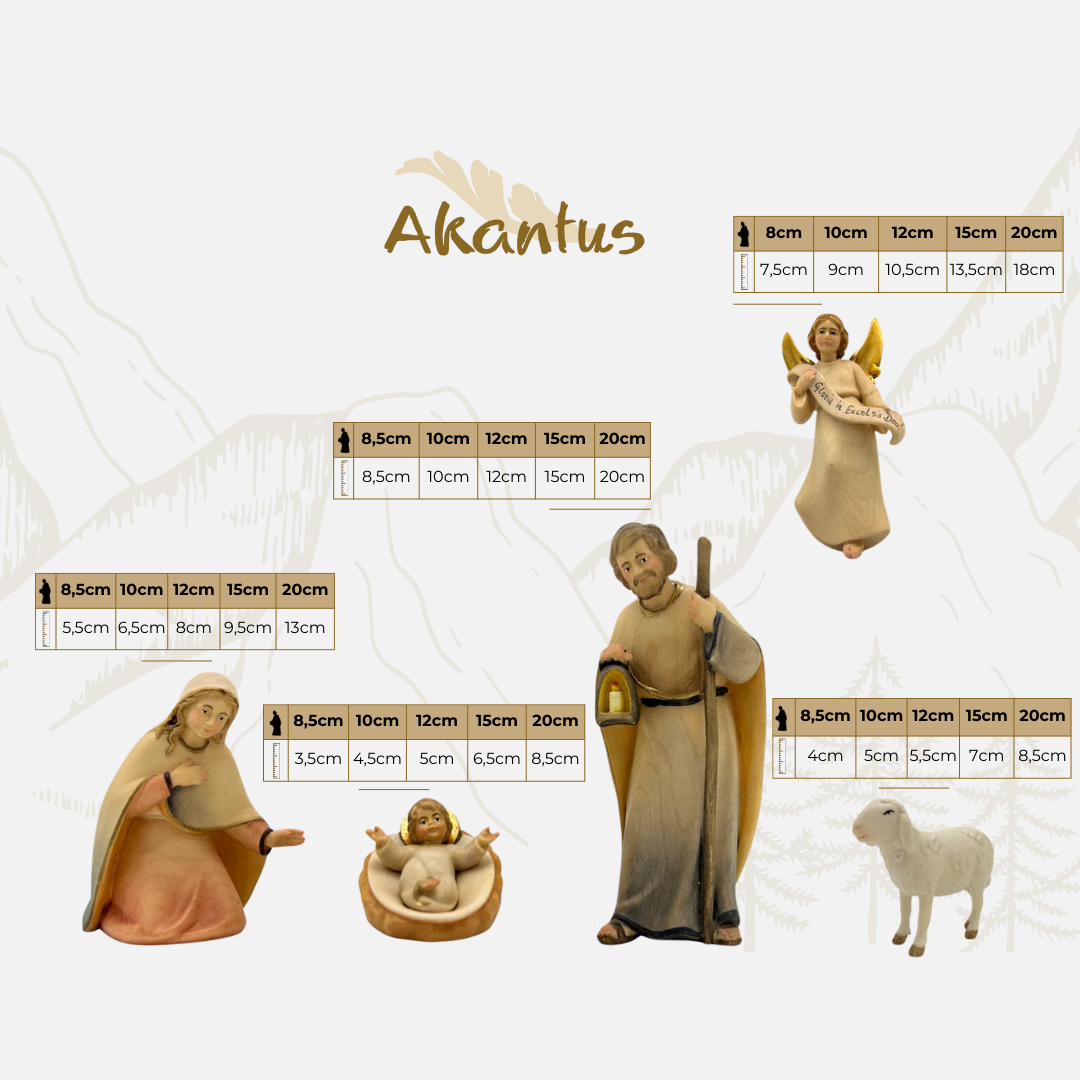Adventskalender Nr. 3: von Licht mit Stall "Akantus Design" natur