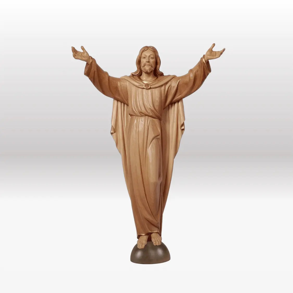 Auferstandener Christus auf Konsole 3-fach gebeizt