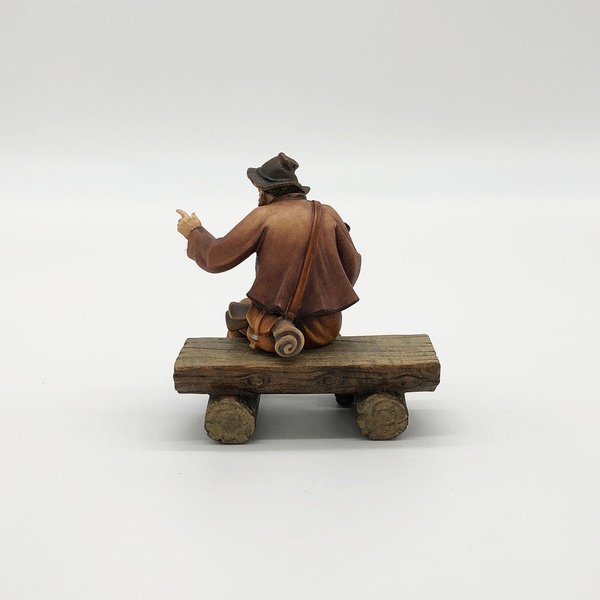 Bank (ohne Hirte) Krippenfigur von Kostner Kostner