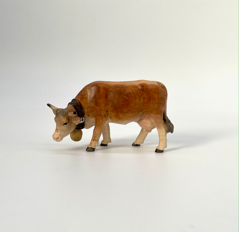 Kuh grasend Krippenfigur von Kostner