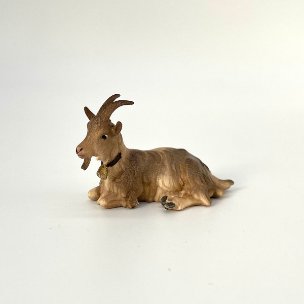 Ziege liegend Krippenfigur von Kostner