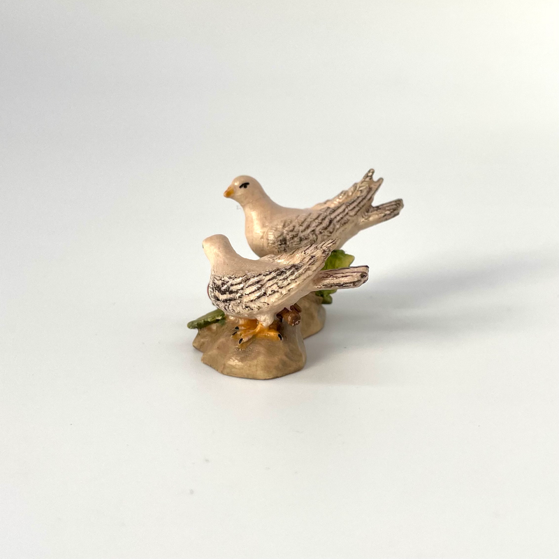 Taubenpaar Krippenfigur von Kostner