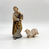 Schaf kniend Krippenfigur von Kostner