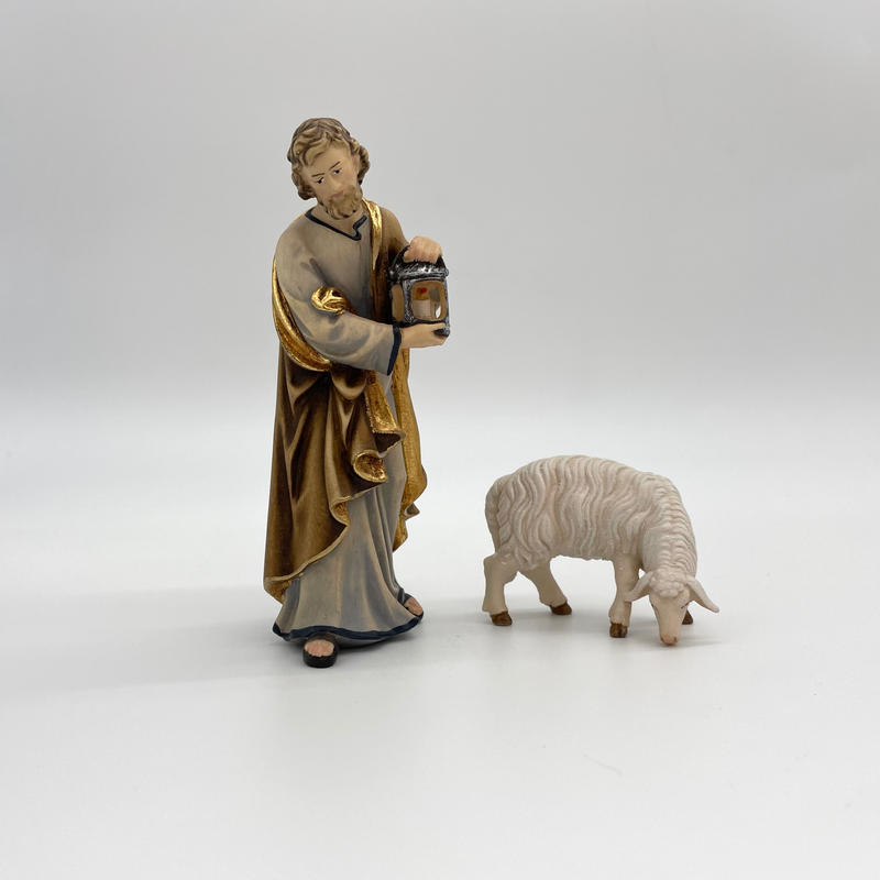 Schaf fressend rechtsschauend Krippenfigur von Kostner