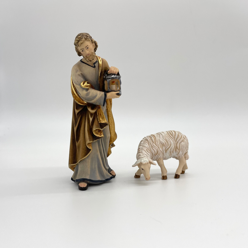 Schaf fressend linksschauend Krippenfigur von Kostner