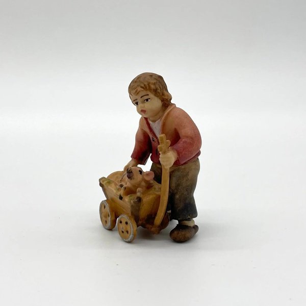 Kind mit Karren Krippenfigur von Heimatkrippe Heimatkrippe