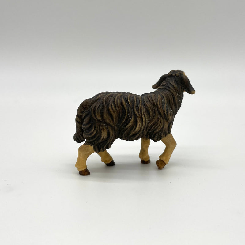 Schaf schwarz stehend Krippenfigur von Kostner